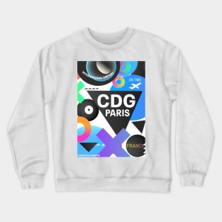 CDG airport Paris Crewneck Sweatshirt